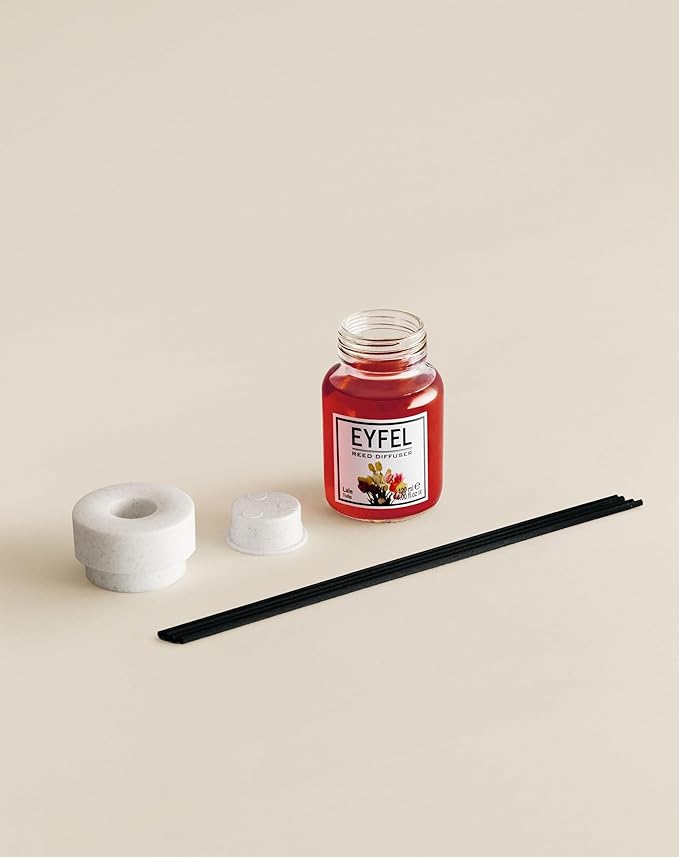 EYFEL Reed Diffusers for Home – Tulip Reed Diffuser Set 4.05 fl oz Oil Diffuser Sticks, Bathroom Diffuser, Home Fragrances, Scented Sticks, Home Décor