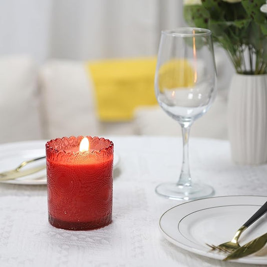 Navid Candles for Home Scented Natural Soy Candles Large Jar Single Wick Candle 7 oz 45 Hour Burn Candles Best Mom Dad Gifts, Funny Birthday Mothers Day Thanksgiving & Christmas Gifts（Rose）