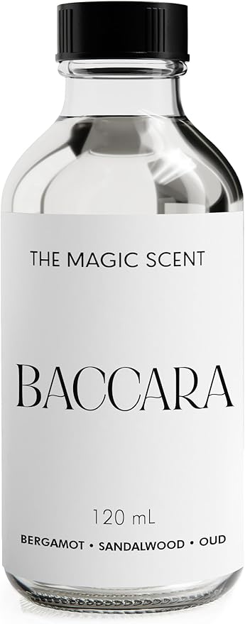 Baccara Oils for Diffuser - HVAC, Cold-Air, & Ultrasonic Diffuser Oil Inspired by The Baccarat Rouge - Essential Oils for Diffusers Aromatherapy - 4 fl oz, 120 mL