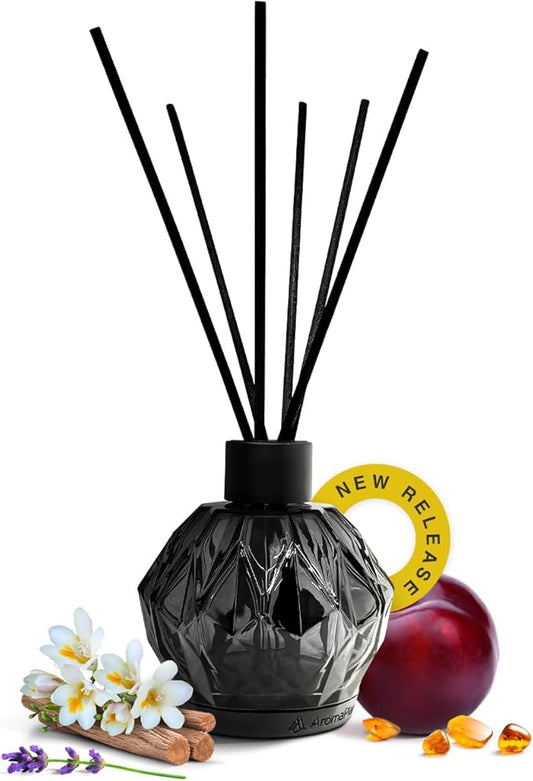 Aromaplan Reed Diffuser, Lifestyle Scent Diffuser (8.45 fl oz, 250ml)- Luxury Reed Diffusers Set for Home- Includes Reed Diffuser Sticks & Fragrance Oil in a Glass Bottle