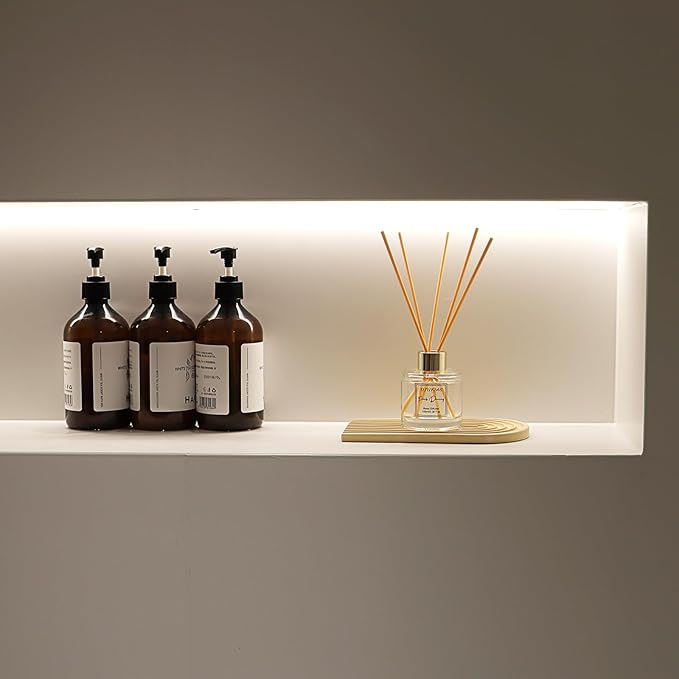 100ml Scent Diffuser with 6 Fiber Sticks, 3.5 oz Reed Diffuser Set Aromatherapy Fragrance Diffusers Air Fresheners for Home Bedroom Bathroom (Cherry)