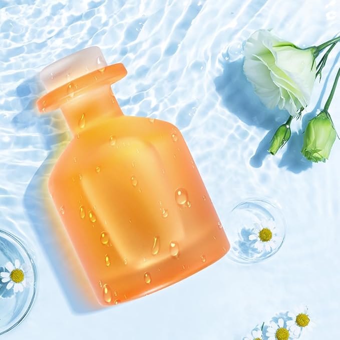 Reed Diffuser - Jasmine Lily&Citrus 3.38oz (100ml) 2 Pack Essential Oil Reed Diffuser Set with 8 Sticks, Long Lasting Fragrance for Home, Bathroom, Bedroom, Room, Decor, Gifts