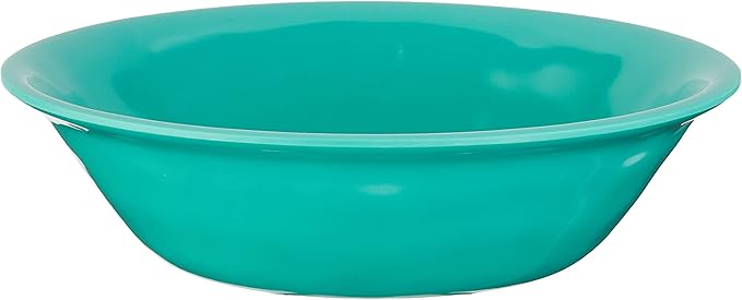 Certified International 89210RM Melamine 12 pc Dinnerware Set Service for 4 Teal