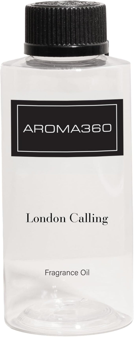 Aroma360 | London Calling Oil Blend | Luxury Aromatherapy Scent Diffuser Oil | White Tea, Cedarwood and Soku Lime, 6.7 fl oz