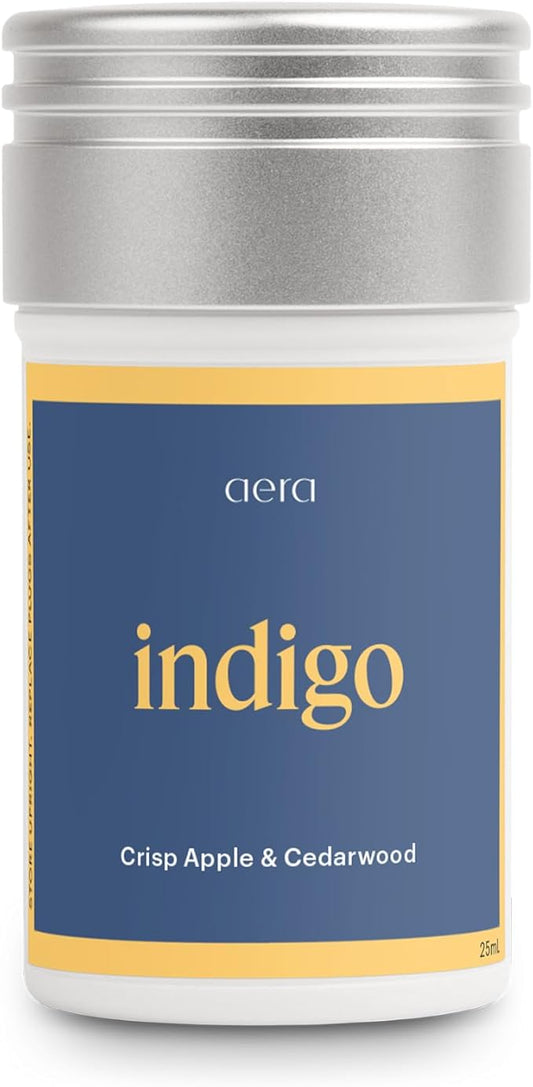 AERA Indigo - Essential Oil for Home - Crisp Apple and Cedarwood Fragrance - Notes of Citrus, Jasmine and Sandalwood- Scent Refill - Works with The Diffuser