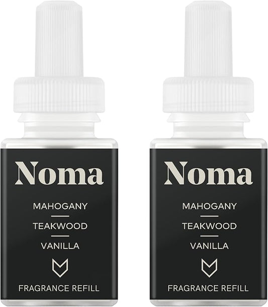 Pura & Guy Fox Home Scent Refill - Smart Home Air Diffuser - Up to 120-Hours of Premium Fragrance per Refill - Household & Apartment Essential - Clean Diffuser Fragrance - 2 Pack, Noma