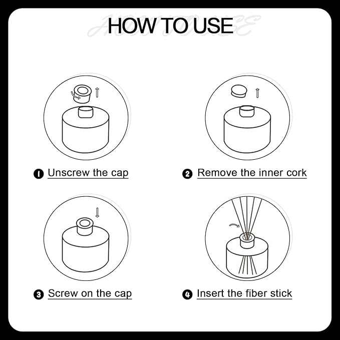 Reed Diffuser Set,4.1 oz Gardenia Scented Oil Diffuser with 5 Reed Sticks,Home Fragrance Reed Diffuser for Bathroom Bedroom Office Shelf Decor & Air Fresheners