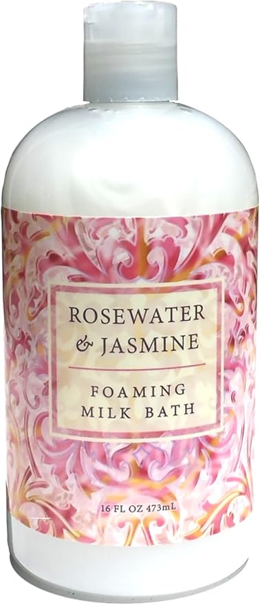 Greenwich Bay Rosewater Jasmine, Foaming Milk Bath with Buttermilk, Shea Butter and Cocoa Butter 16 oz