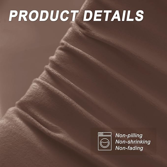 WdFour Bed Wedge pillow, close off Headboard, wall and Mattress Gap. incline, slanted sweat-proof pillow for neck and back pain relief anti-snoring for comfortable sleeping.(Chocolate,60Wx10Dx6H)