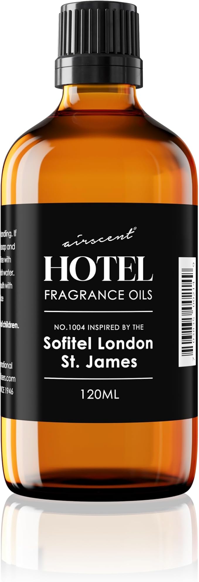 AirScent Hotel Diffuser Oil Inspired by The Sofitel London St. James Hotel Scent - Premium Fragrance Oil No. 1004 for Ultrasonic and Waterless Diffusers and Crafting - - 120 mL, 4 fl oz Glass Bottle