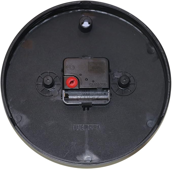 Westminster Clock Company 8" Wall Clock Ticking (Black 8 Inch Standard Quartz Wall Clock)
