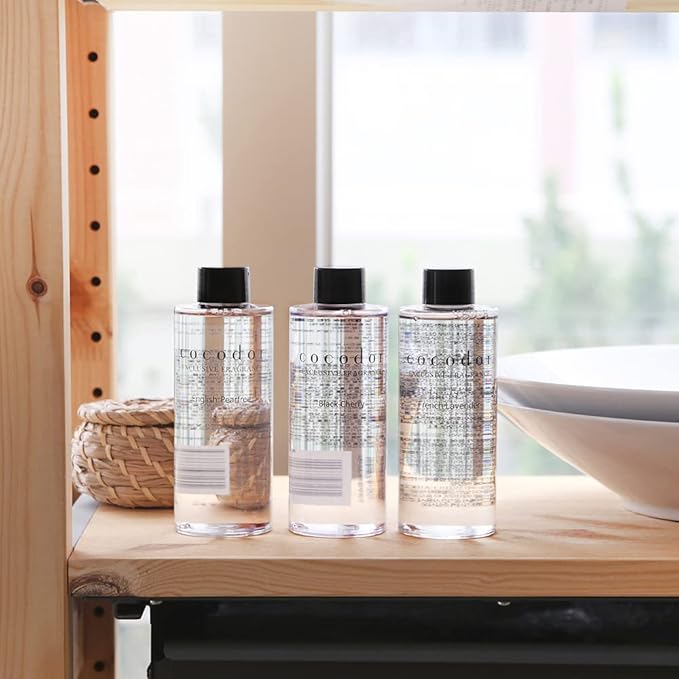 Cocod'or COCODOR Reed Diffuser Oil Refill/White Jasmine/6.7oz(200ml)/1 Pack/Aroma therapy, Home Fragrance, Scented Oils, Oils for Reed Diffuser, Office Décor, Decoration