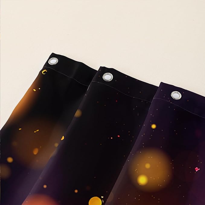 AILONEN Colorful Skull Shower Curtain for Bathroom Decor,Gradient Mushroom Skull Bath Curtain for Kids Boys Girls,Print Polyester Waterproof with 12 Plastic Hooks 72" W*84" H