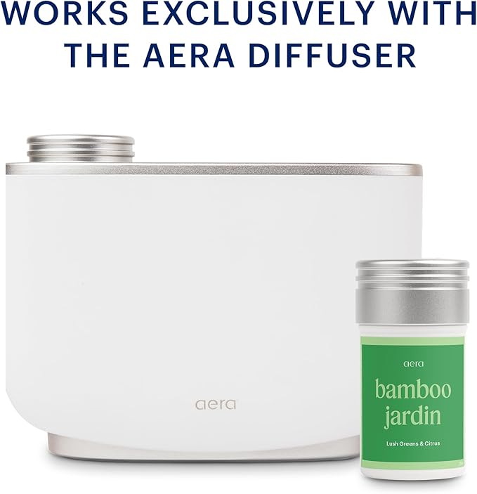 Aera Bamboo Jardin Home Fragrance Scent Refill - Notes of Lush Greens and Citrus - Works with the Aera Diffuser
