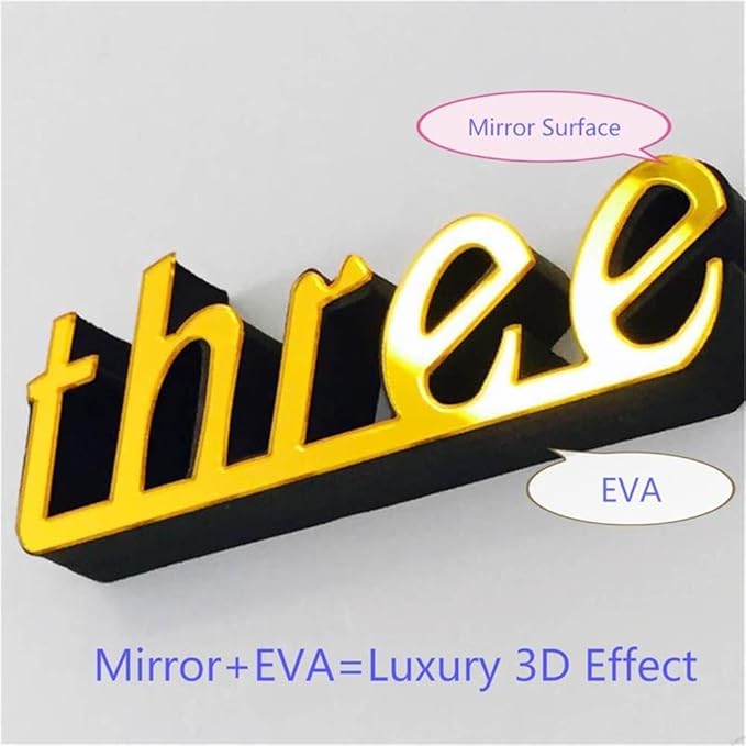 FASHION in THE CITY New 3D DIY Mirror Surface Wall Clocks Modern Design Living Room Decorative Wall Watches … (Coffee)