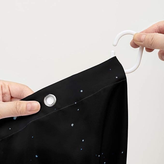 AILONEN Blue Magic Mushroom Shower Curtain,Cartoon Turtle Pattern Shower Curtain Set for Kids Girls Boys,Boho Style Bathroom Decor Shower Curtain with 12 Hooks,48" W*72" H