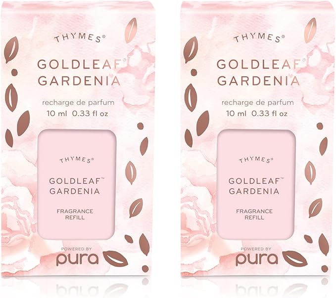 Thymes Goldleaf Gardenia Pura Smart Home Plug-in Diffuser Refills - Pack of 2