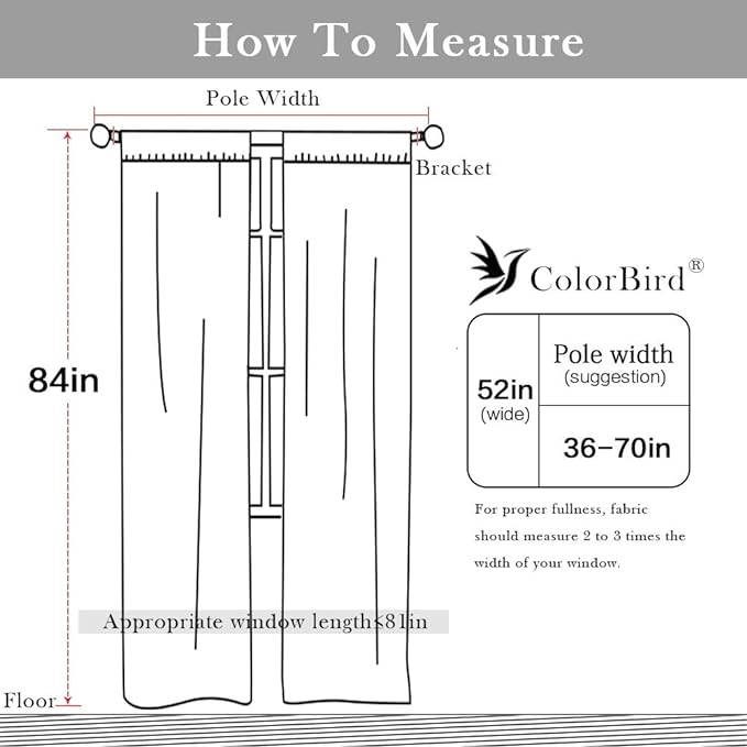 ColorBird Farmhouse Semi-Blackout Window Curtains 2 Panels Embroidery Lattice Cotton Linen Darkening Curtains with Tassel Rod Pocket Window Drapes for Dining Living Bedroom (52" W x 84" L, Linen)