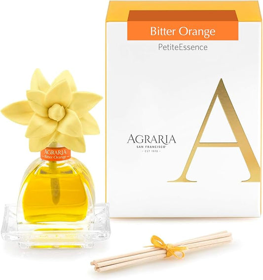 AGRARIA PetiteEssence Flower and Reed Diffuser Set, Hand Crafted Sola Flower Botanical Home Fragrance Diffuser, Scented Oil Reed Diffuser, Flower and Reed Diffuser Gift Set for All Occasions