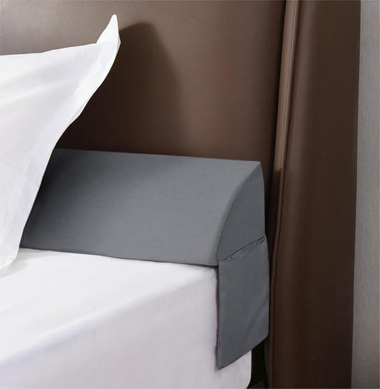Vekkia Queen Bed Wedge Pillow for Headboard/Headboard Pillow/Bed Gap Filler/Pillow Wedge for Headboard Gap,Close Gaps Between Mattress and Headboard(Gray 60"x6.5"x4.5")