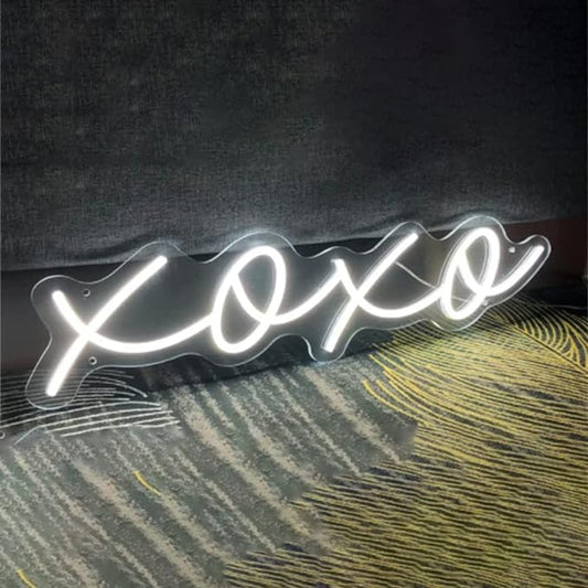 Neon Light Sign LED XOXO Night Lights USB Operated Decorative Marquee Sign Bar Pub Store Club Garage Home Party Decor