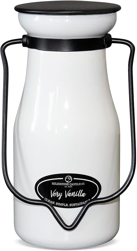 Milkhouse Candle Company - Very Vanilla - Creamery Collection - 8oz Single Cotton Wick Soy Candles with Beeswax - Long Burn Time, Made in The USA - Non Toxic, Premium Scented Candles