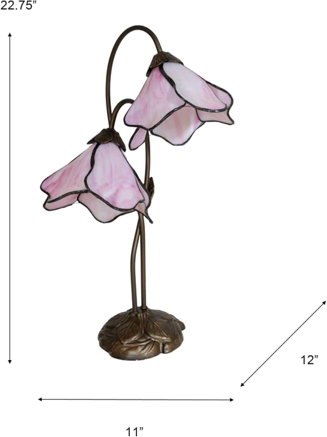 Dale Tiffany TT12146 Poelking Table Lamp, 21.00x12.00x12.00, Bronze