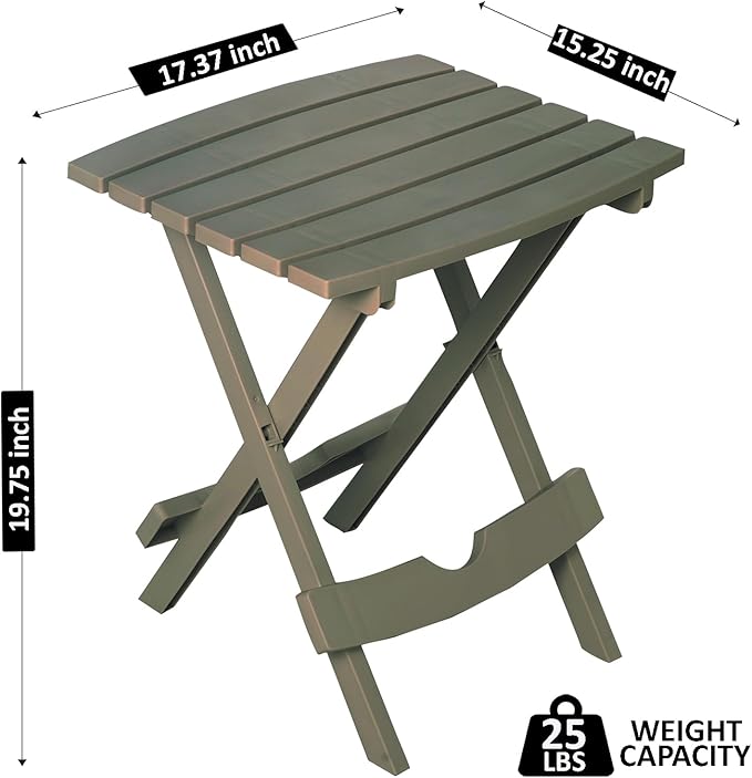 Adams Quik-Fold® Side Table - Gray