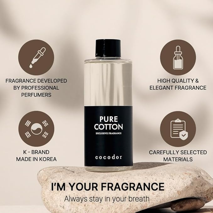 COCODOR Reed Diffuser Oil Refill/Lovely Peony/6.7oz(200ml)/1 Pack/Aroma Therapy, Home Fragrance, Scented Oils, Oils for Reed Diffuser, Office Décor, Decoration