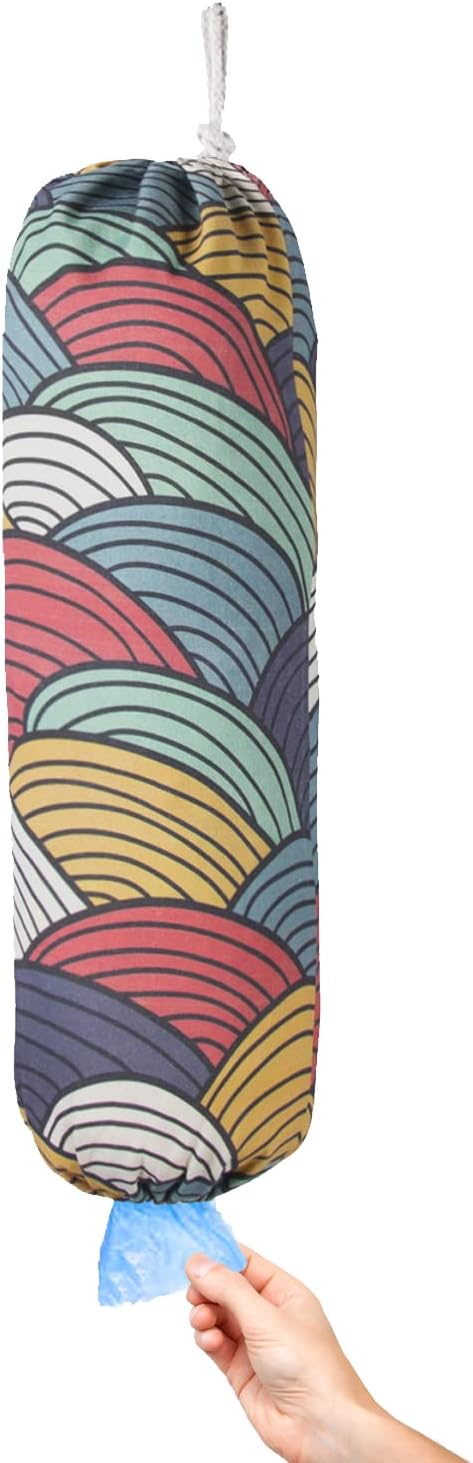 TOGETRUE Plastic Bag Holder, Wall Mount Grocery Bag Organizer and Dispenser for Home and Kitchen