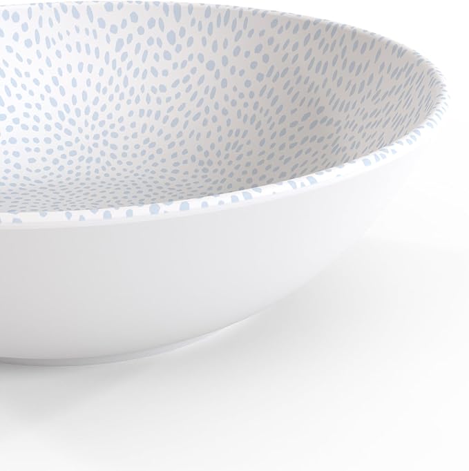 TervisHome Melamine Bowls - Set of 4 | Yao Cheng Azure Collection | Durable Stoneware-like Quality, Dishwasher Safe, Perfect for Indoor and Outdoor Use