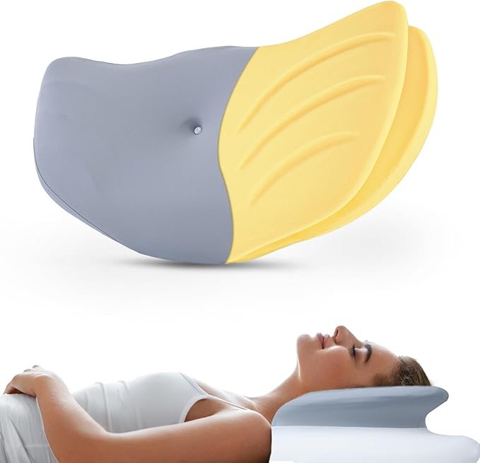 Cervical Neck Pillow, Memory Foam Pillows for Neck Pain Relief, Ergonomic Neck Support Pillow for Sleeping, Cooling Shark Tail Contour Bed Pillows for Side, Back & Stomach Sleepers