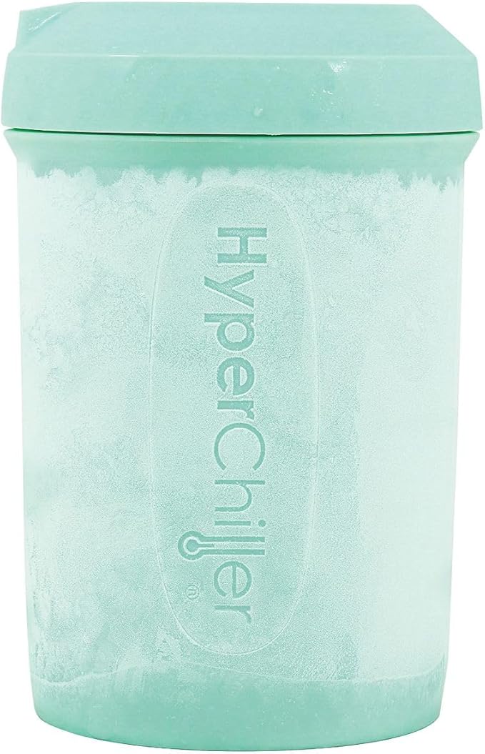 HyperChiller HC1 Patented Iced Coffee/Beverage Cooler, NEW, IMPROVED,STRONGER AND MORE DURABLE! Ready in One Minute, Reusable for Iced Tea, Wine, Spirits, Alcohol, Juice, 12.5 Oz, Mint