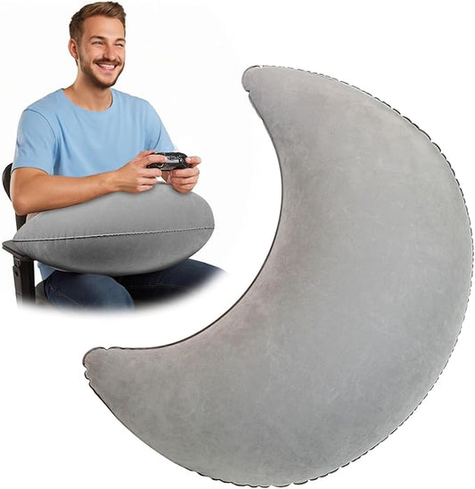 Inflatable Reading Pillow, Rest pillow for sofa &bed,Ergonomic Gaming Lap Pillow, Provides Wrist & Elbow Support, Reduces Shoulder & Neck Pressure