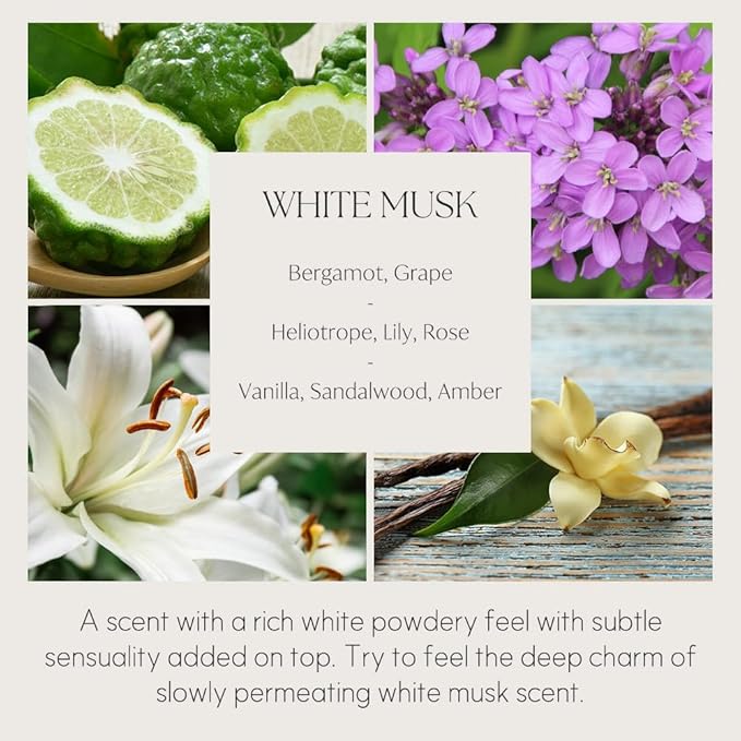 396 st. Peony Flower Reed Diffuser, White Musk, 200ml(6.7oz) / Reed Diffuser Sets, Scentsy Home Fragrance, Scented Oils, Home & Bathroom Décor