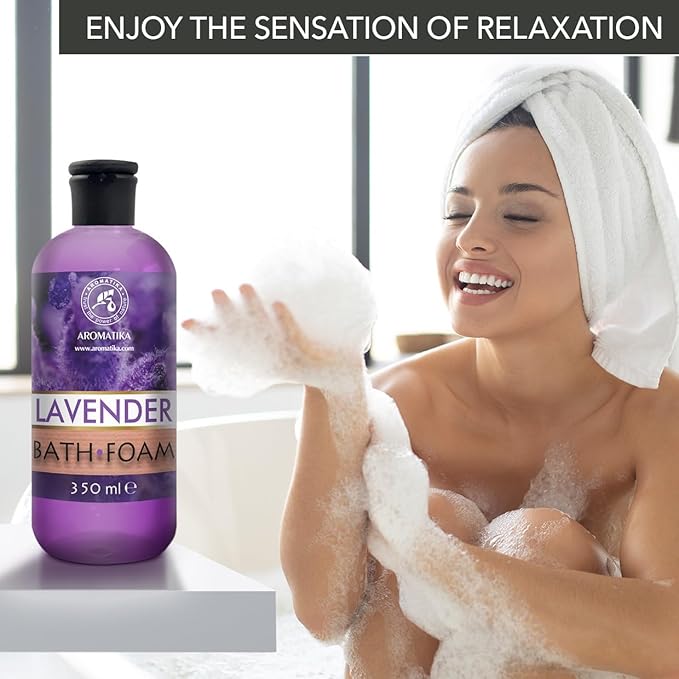 Bath Foam - Lavender, Rose, Ylang Ylang - Set 3 x 11.8 Fl Oz - Body Care - Beauty - Bathing - Body Care - Wellness - Relax - Aromatherapy - Spa - Aroma - Bubble Baths