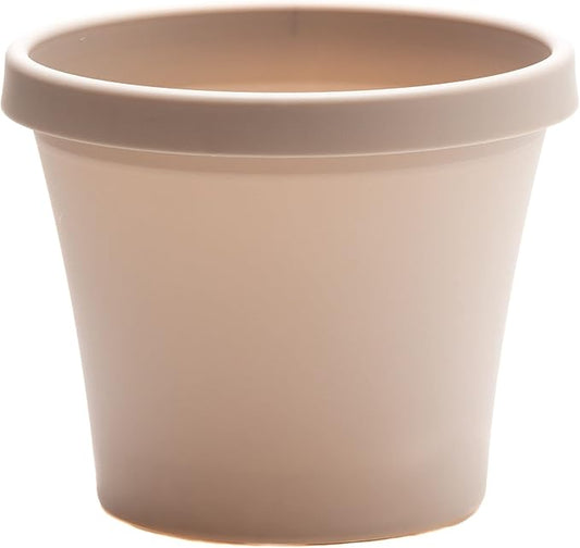 Bloem Terra Pot Planter: 12" - Pebble Stone Beige - Durable Resin Pot, for Indoor and Outdoor Use, Gardening, 3.5 Gallon Capacity, Saucer Sold Separately