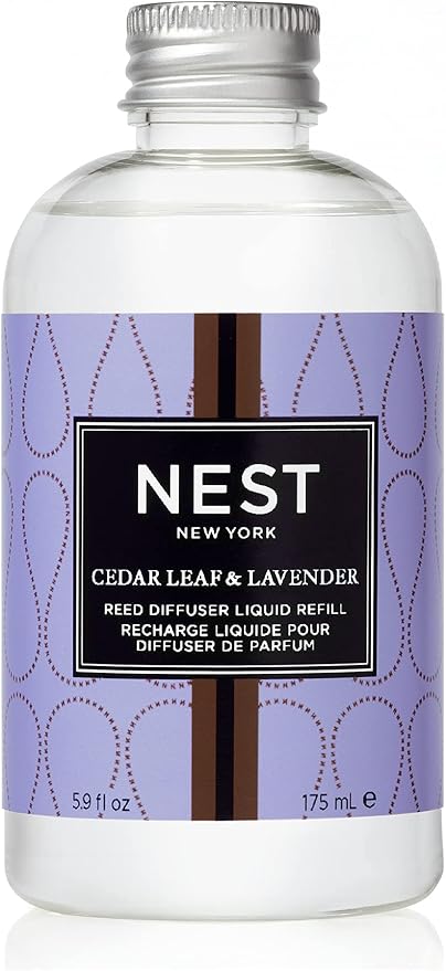 NEST New York Reed Diffuser Refill, Cedar Leaf & Lavender, 5 Fluid Ounces, 5.9 Fl Oz (Pack of 1)