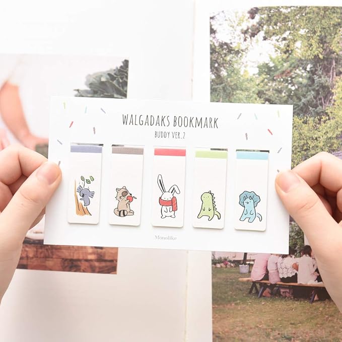 Monolike Magnetic Bookmarks Buddy ver.2, Set of 5