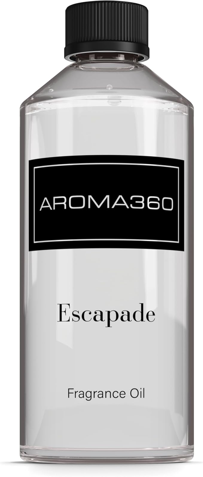Aroma360 - Escapade Fragrance Oil Scent - Luxury Aromatherapy Scent Diffuser Oil - Hints of Lemon, Ocean, Bergamot, & Fragrant Jasmine - for Essential Oil Diffusers - for Home & Office - 500mL