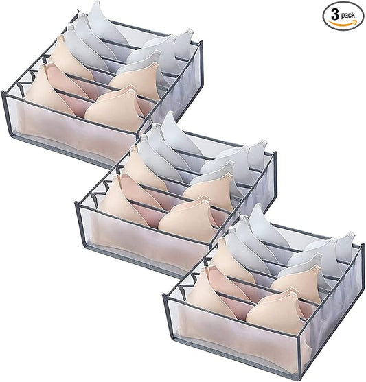 TIGARI Wardrobe Clothes Underwear Organizer Bra Organiser, Baby Clothes Organizer, Underwear Drawer Organizer for Bedroom Dorm Room