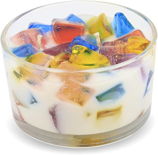 Primal Elements Cupcake Color Bowl Candle, 9 Ounce
