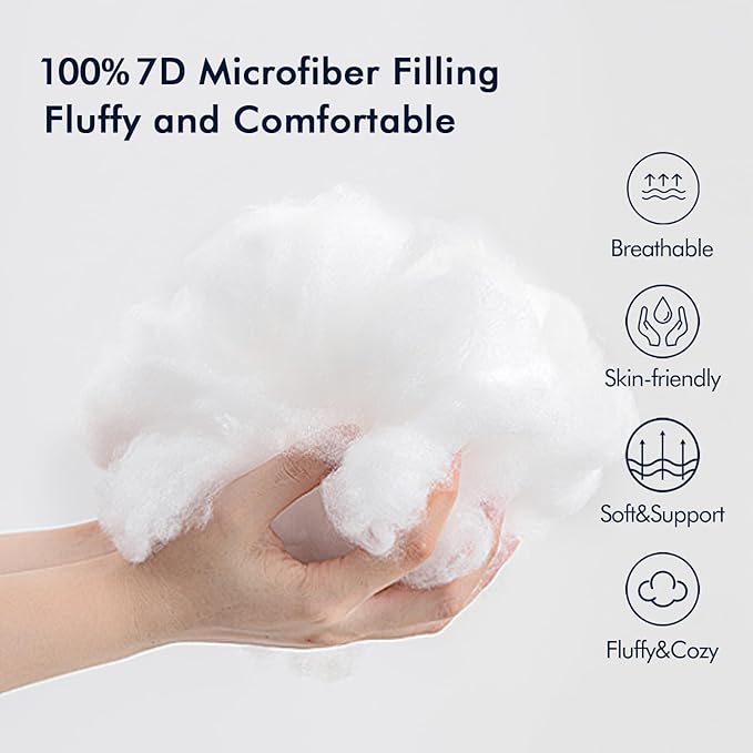 MIULEE Pack of 2 20x26 Outdoor Pillow Inserts, Outdoor Throw Pillows Water-Resistant Decorative Premium Rectangle Pillow Stuffer Sham for Porch Swing Couch Sofa Cushion Patio Furniture