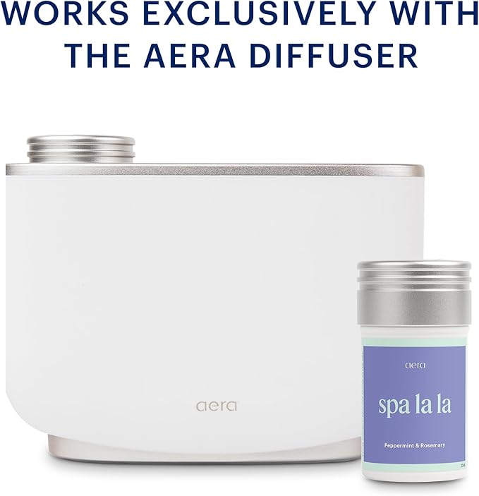 Aera Spa La La Home Fragrance Scent Refill - Notes of Peppermint and Rosemary - Works with The Aera Diffuser