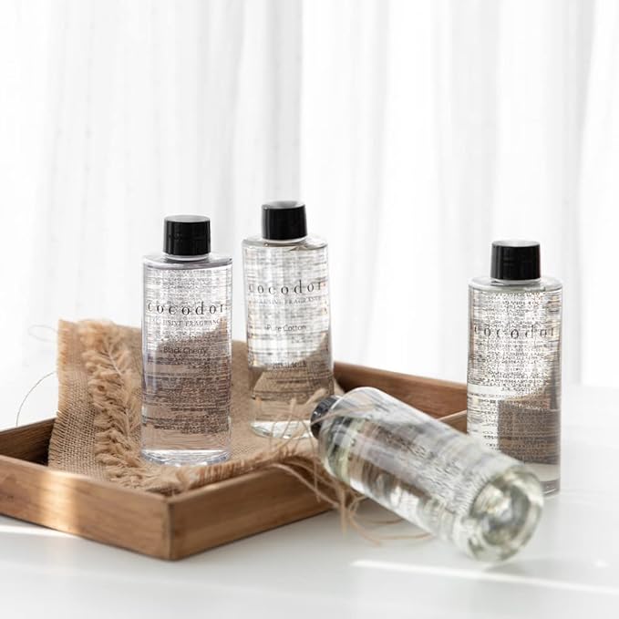 Cocod'or COCODOR Reed Diffuser Oil Refill/White Jasmine/6.7oz(200ml)/1 Pack/Aroma therapy, Home Fragrance, Scented Oils, Oils for Reed Diffuser, Office Décor, Decoration