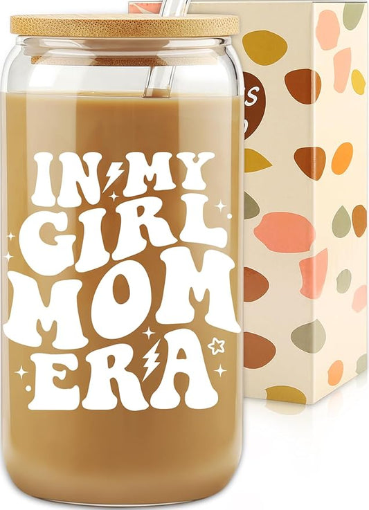 16oz In My Girl Mom Era Tumbler - Funny Coffee Cup for New/Expecting Moms, Aunts and Girl Mom Club | Mothers Day, Christmas, Baby-Shower Gift for Women