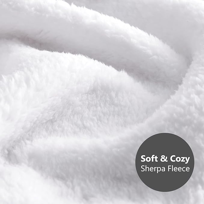 DaysU Plush Flannel Sherpa Baby Blanket for Girls Boys, Generous Reversible Soft Micro Fleece Toddler Bed Throw Blanket with Flower Print for Kids and Children, Floral, 50"x60"