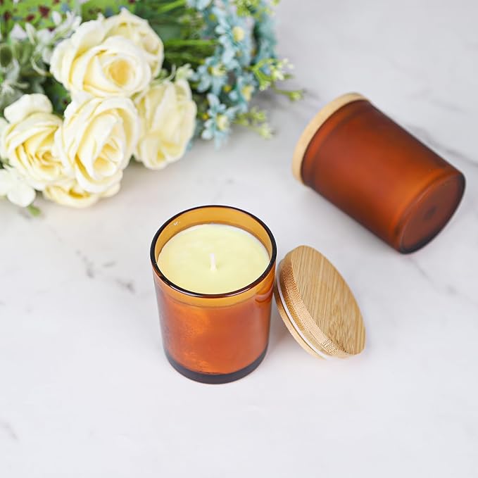 2pcs Scented Candles Natural Soy Candle for Home Large Glass Jar Candles 8oz Single Wick Candle Over 50 Hours of Burn Time for Creating Relaxing Ambience & Holiday Gifting（Floral + Fruity）