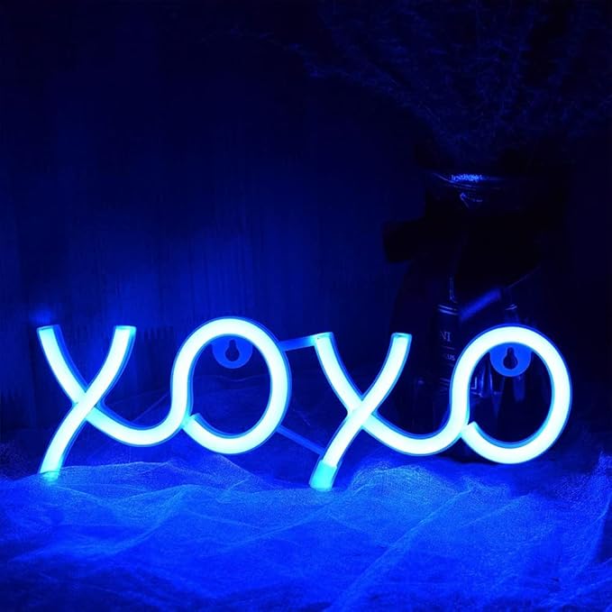 Neon Light Sign LED XOXO Night Lights USB Operated Decorative Marquee Sign Bar Pub Store Club Garage Home Party Decor