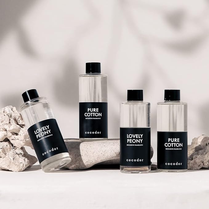 COCODOR Reed Diffuser Oil Refill/White Jasmine/6.7oz(200ml)/3 Pack/Aroma therapy, Home Fragrance, Scented Oils, Oils for Reed Diffuser, Office Décor, Decoration